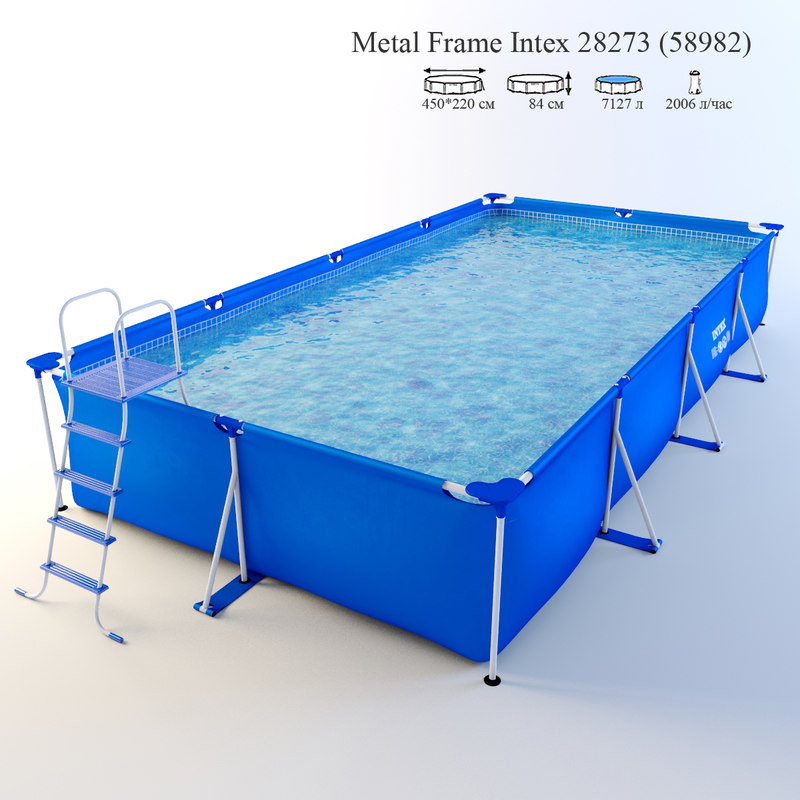 frame pool intex 28273 3d model