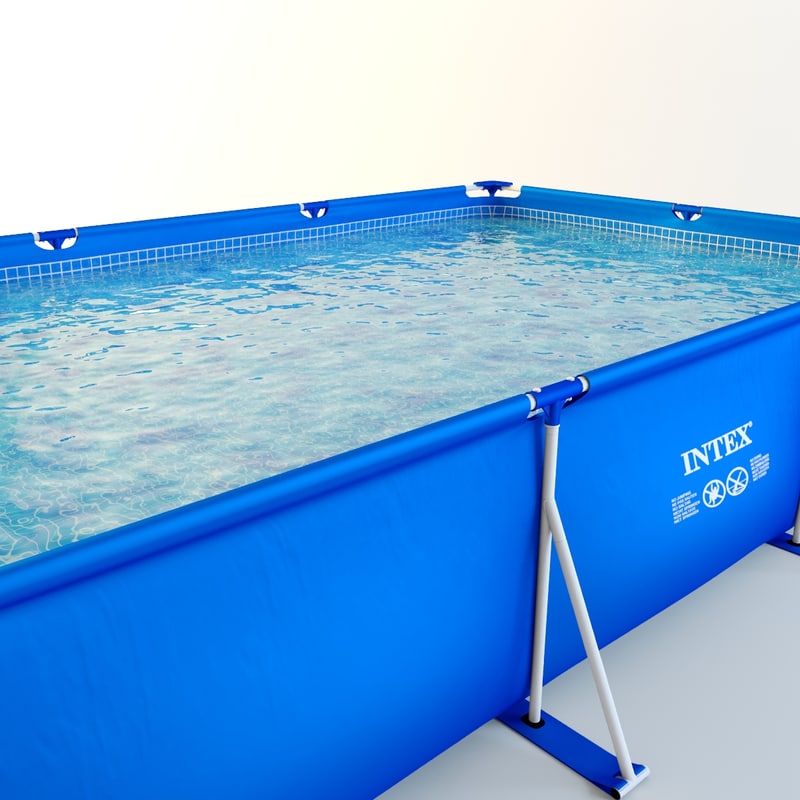 Frame Pool Intex 28273 3d Model Metal Frame Intex Swimming Pool 28273