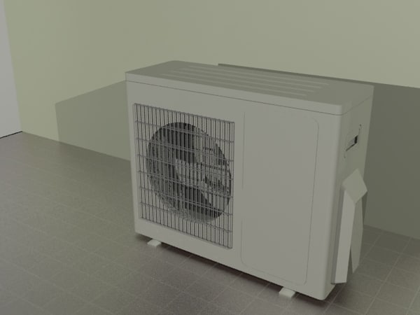 ac outdoor split unit 3d max