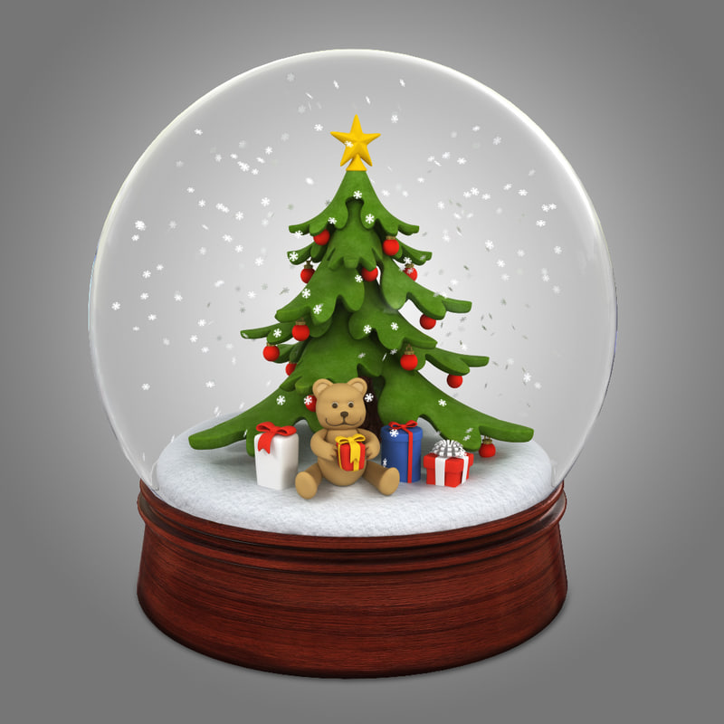 Download snowglobe snow globe 3d max