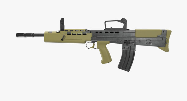 bullpup assault rifle l85a2 3d max