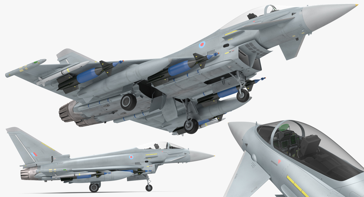 3d Model Fighter Eurofighter Typhoon