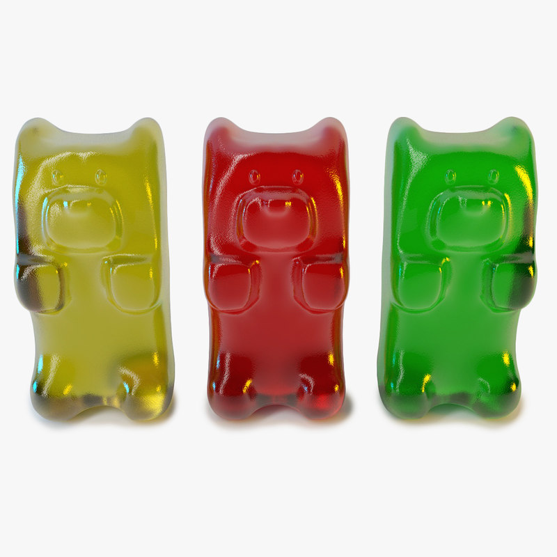 3d model gummy bear