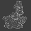 scan chinese fish statue 3d model