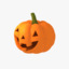3d obj halloween pumpkin jack-o-lantern