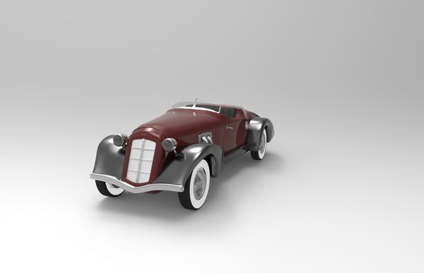 3d retro car model