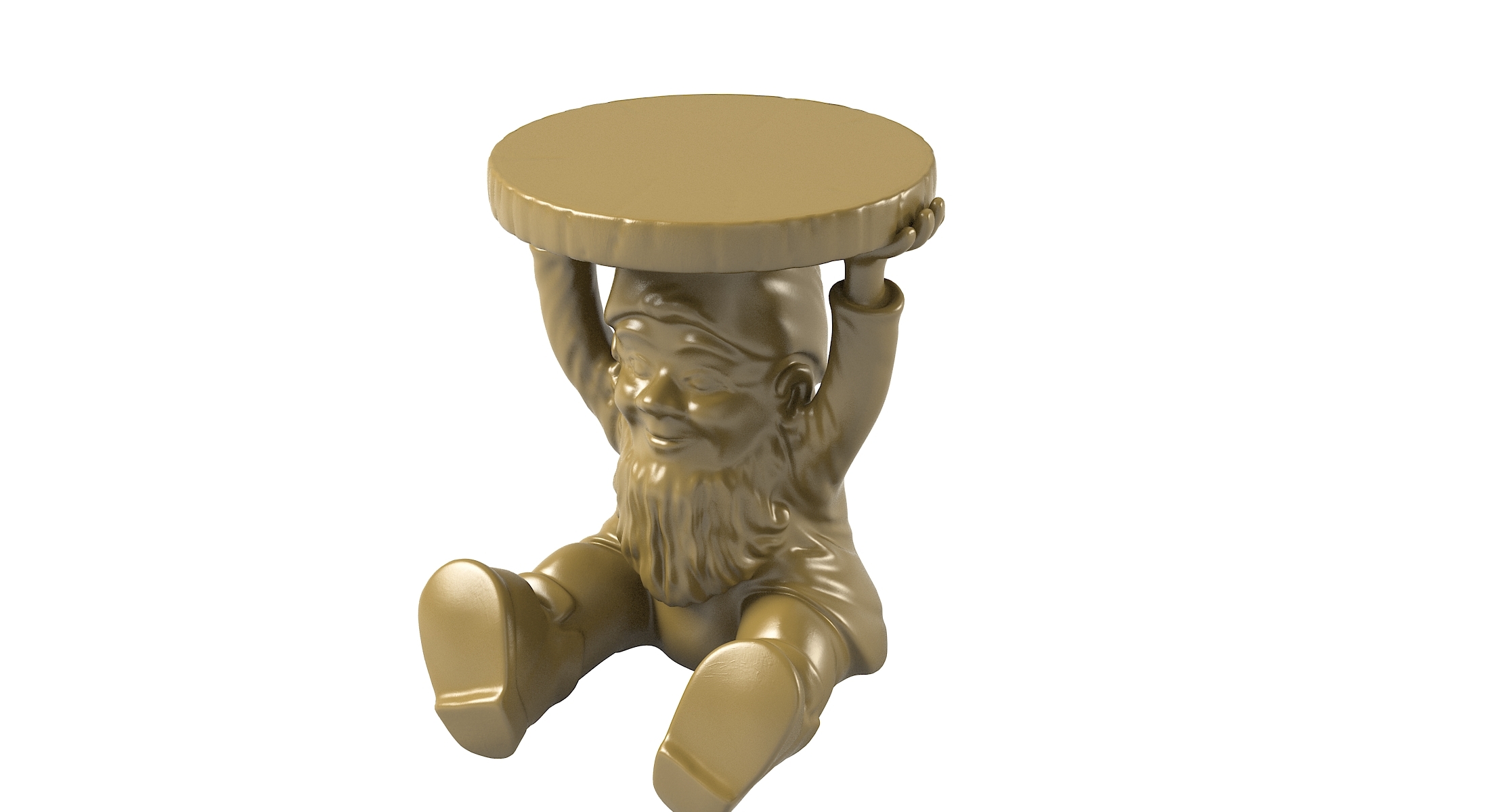 3d model gnome table kartell