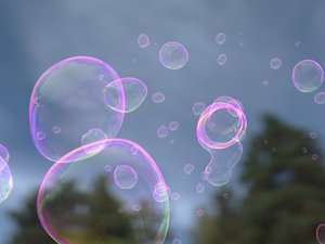 3d soap bubble