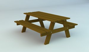 3d picknick table