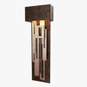 3d sconce collage led lamping model