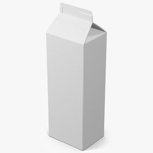 milk packaging 3 3d model