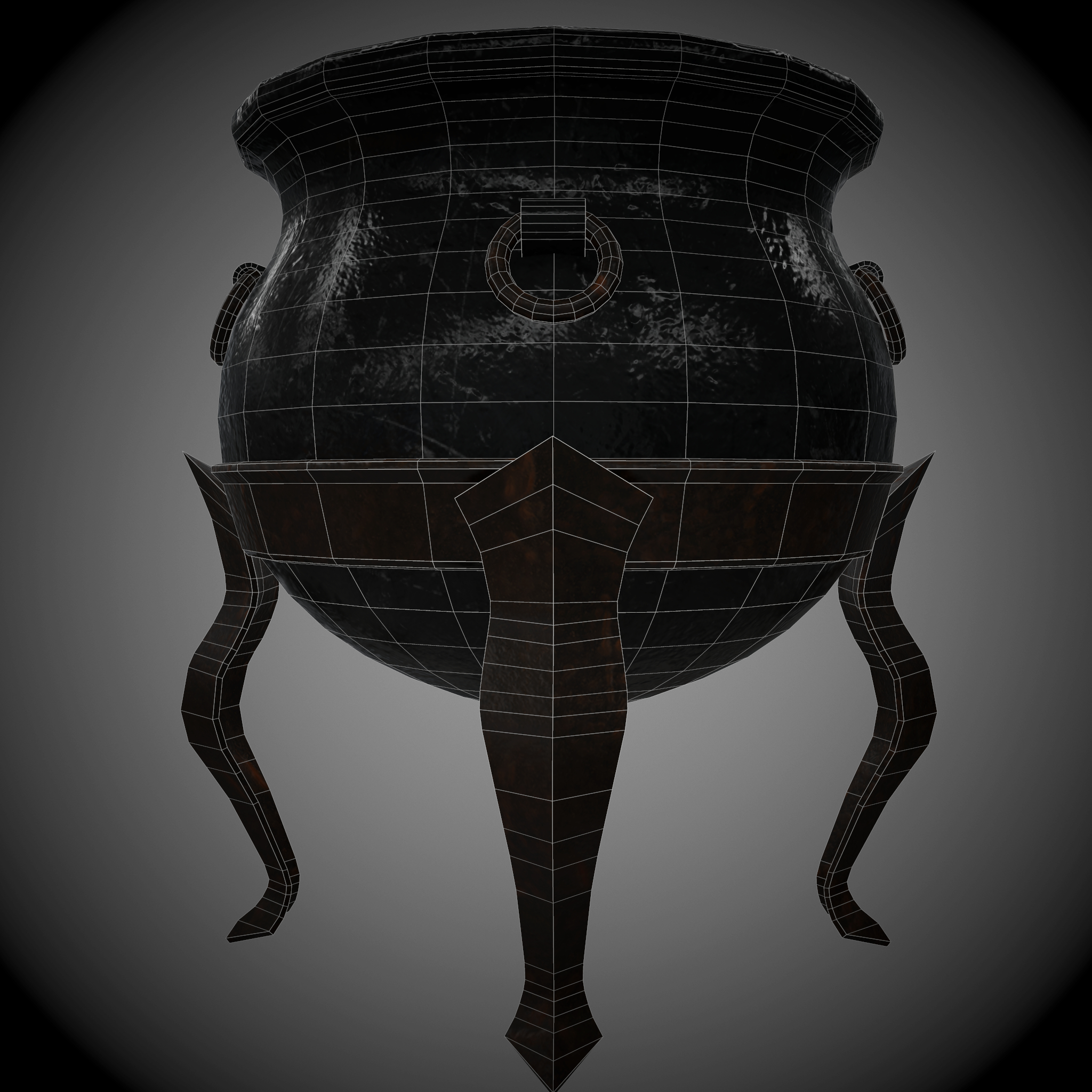 3d witch cauldron model