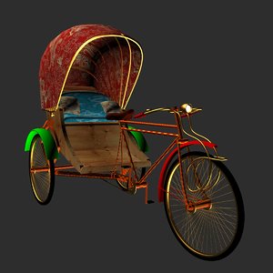 3d rickshaw model