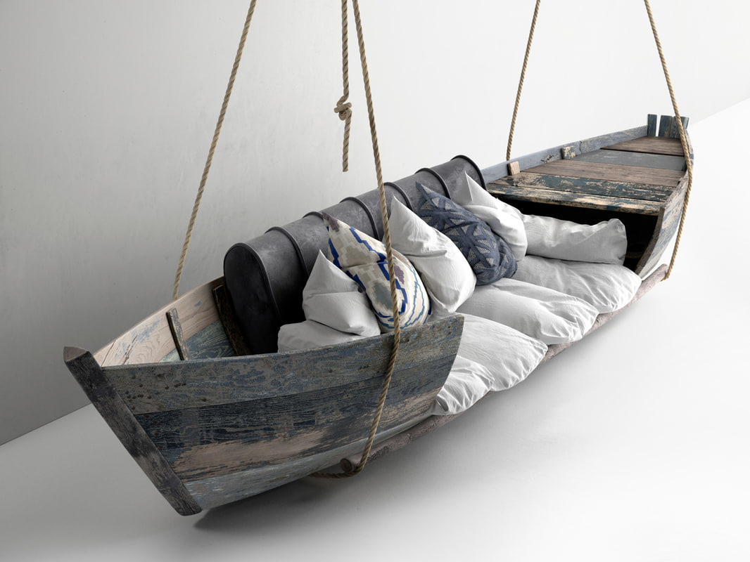 3d hanging boat sofa model