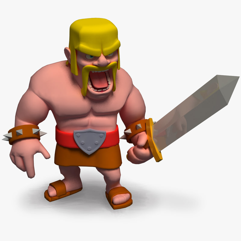 3dmodel barbar max