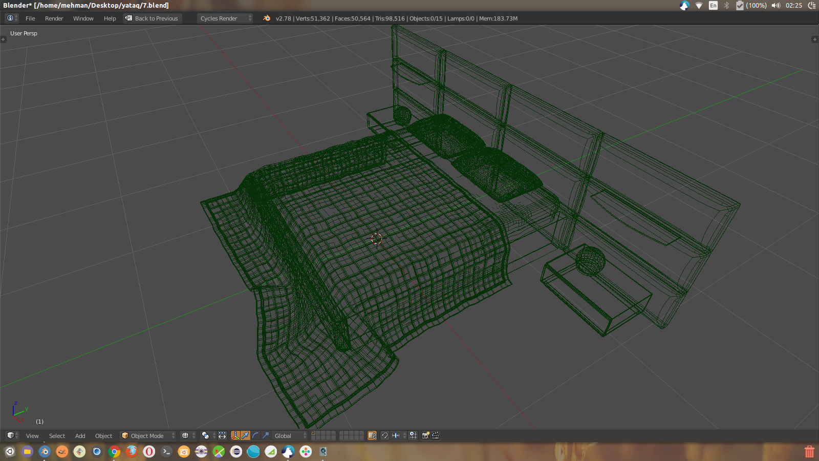 fbx bed blender