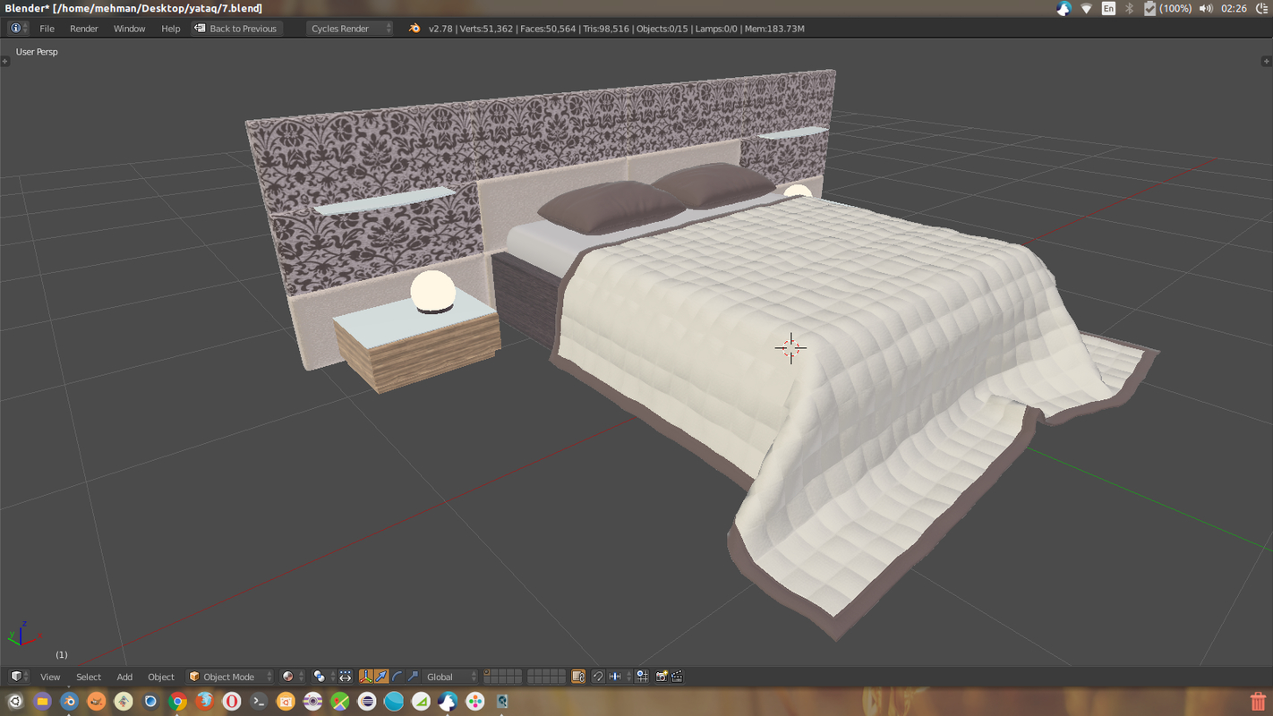 fbx bed blender