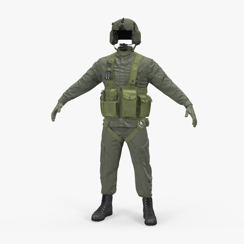 3d max helicopter pilot uniform