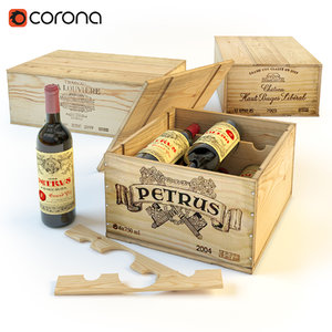 wine boxes 3d model
