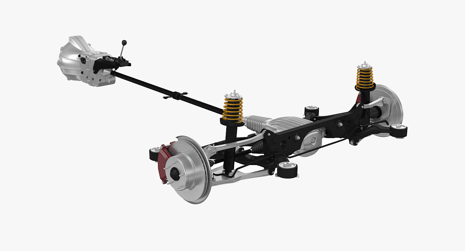 rwd gearbox 3d model