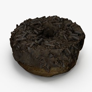 chocolate donut 3d max