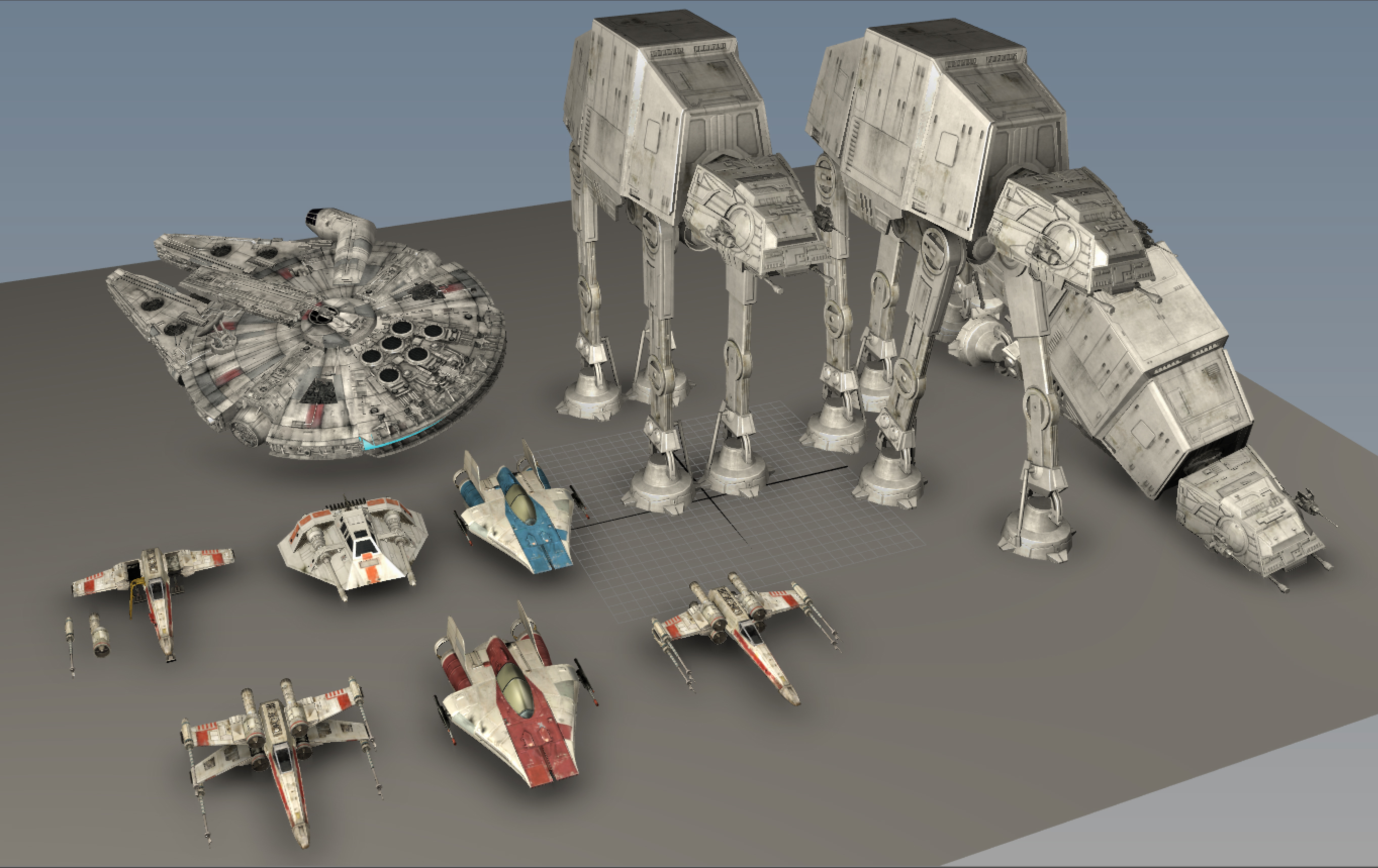 3d model star wars ultimate vehicles