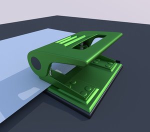 hole punch 3d dxf