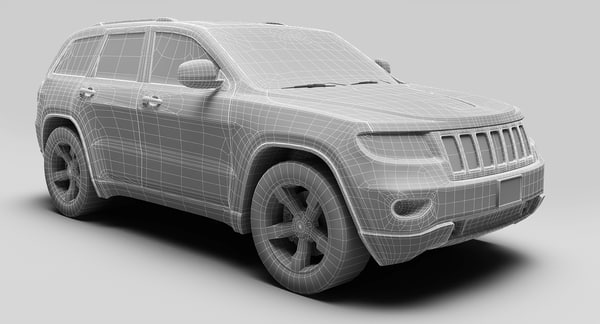 realistic generic suv 3ds