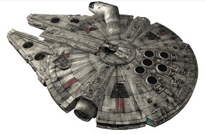 3ds max star wars millennium falcon
