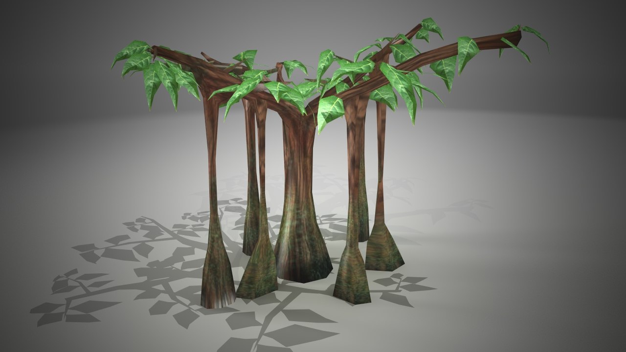 3d ready banyan tree