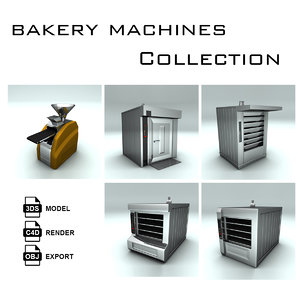 3d bakery machine bake model