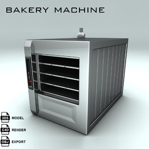 bakery machine bake 3d model