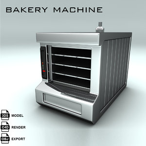 bakery machine bake 3d max