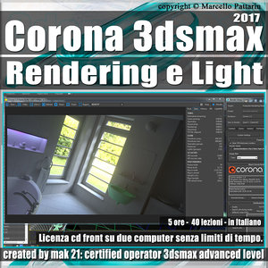 Corona 1.5 in 3dsmax 2017 Rendering e Light Vol 1.0 Cd Front