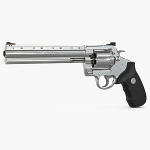revolver colt anaconda 3d model
