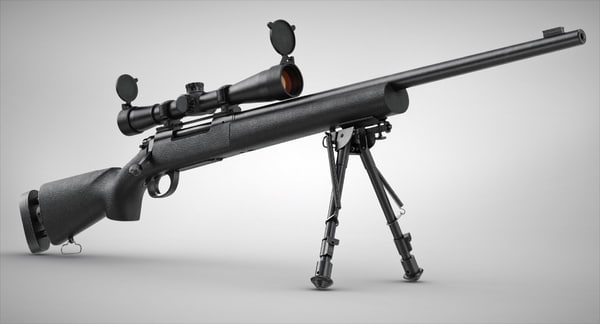 sniper rifle m24 3d ma