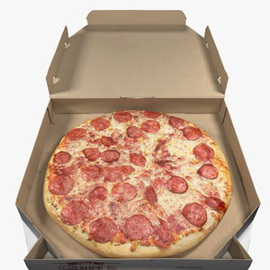 3d domino pizza pepperoni box model