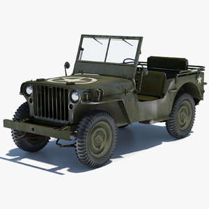 willys jeep 3d model