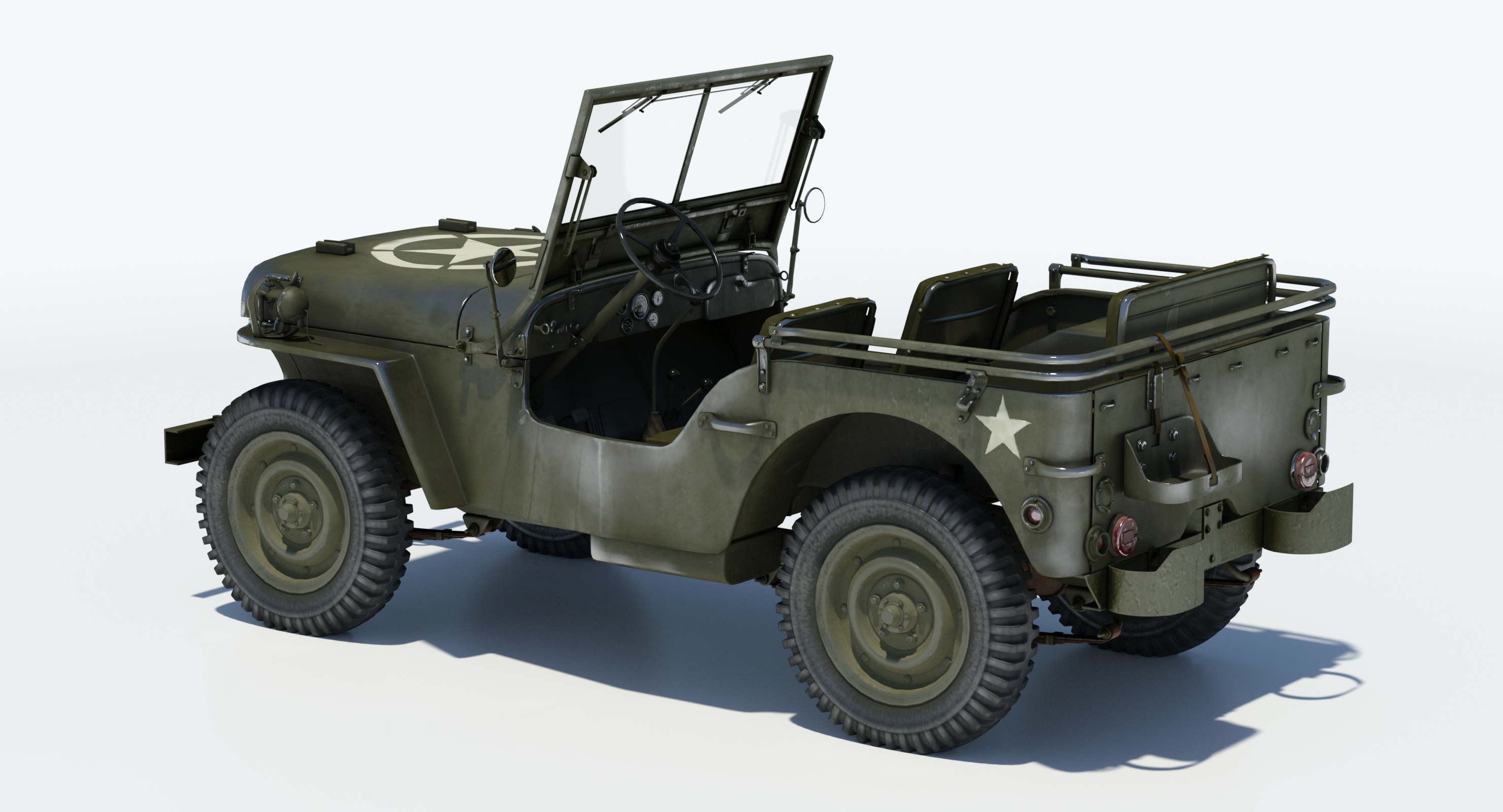 willys jeep 3d model