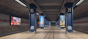subway station 3d model