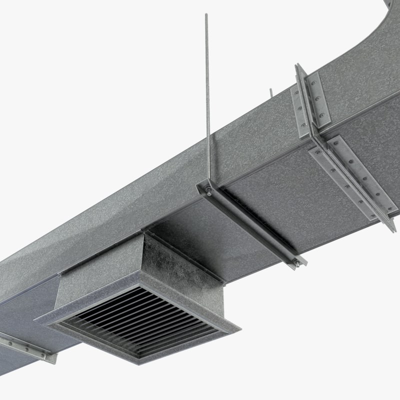 3ds max modular set vent duct