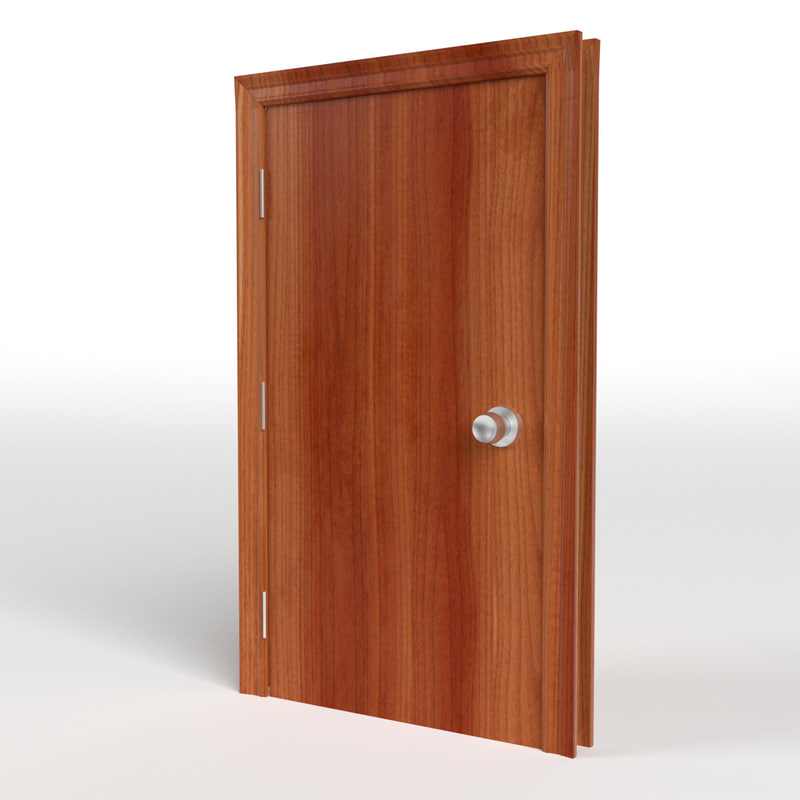 flush door frame 3d max