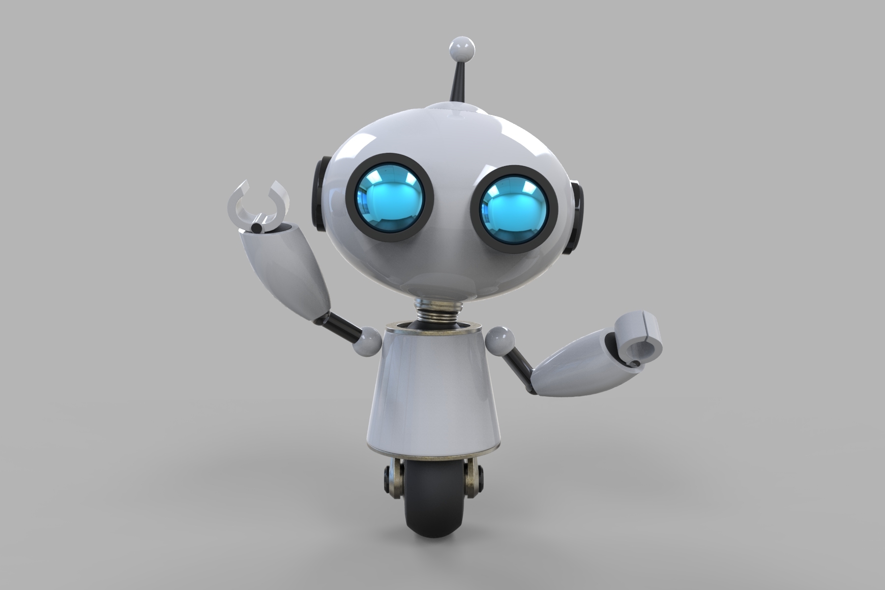 robot kyuut 3d max