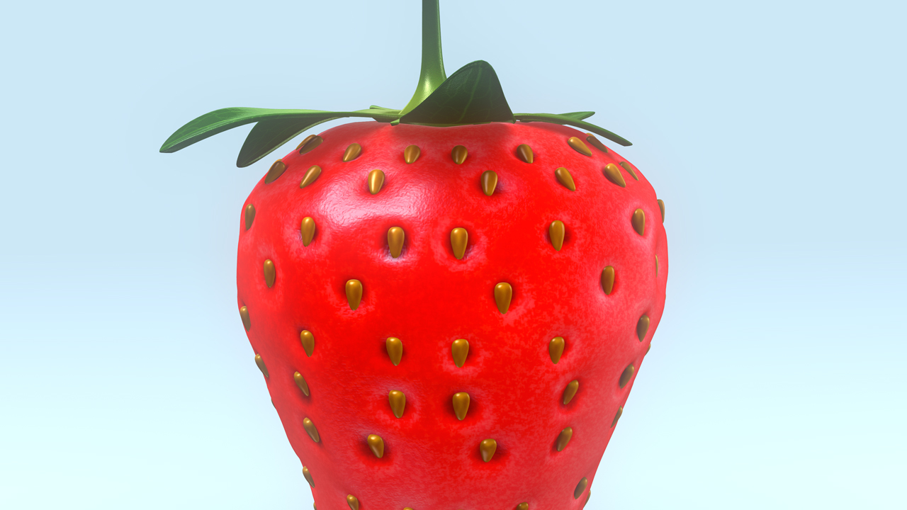 草莓3d模型