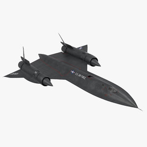 3d model lockheed sr-71 blackbird rigged