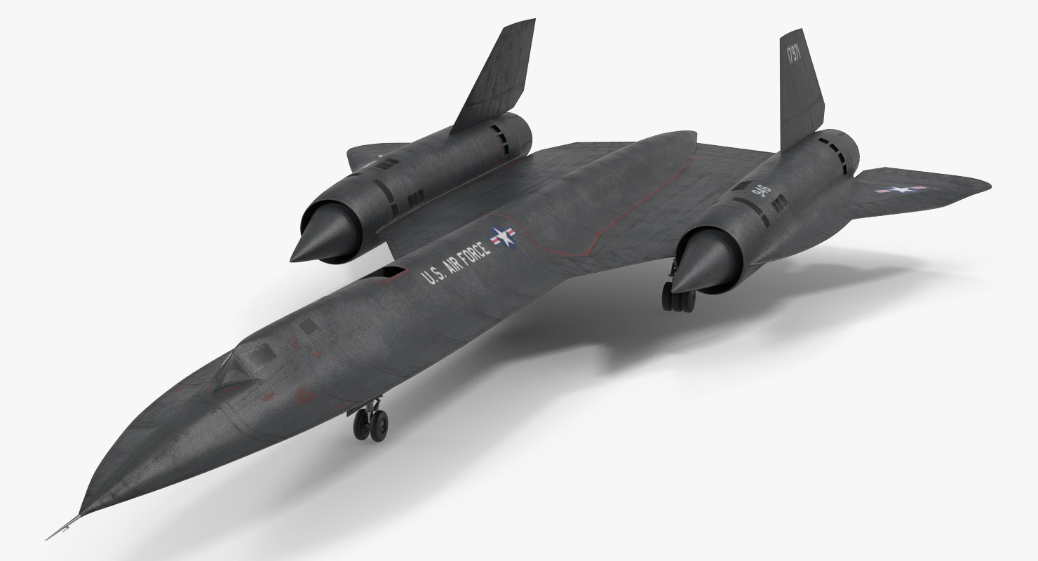 洛克希德sr-71 blackbird rigged3d模型