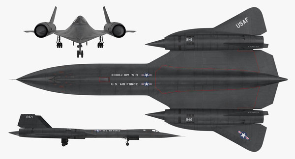 3d 3ds lockheed sr-71 blackbird