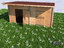 3d stables grass model