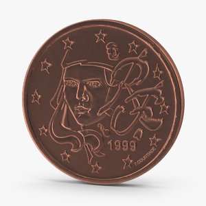 3d model 2-cent-euro-coin