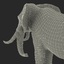 3d elephant rigged model
